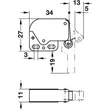 Mini-Latch rugós csapózár műanyag ellendarabbal