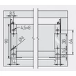 Metalbox fémfiókoldal 86 mm*  (ECO FO ,)