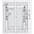 Metalbox fémfiókoldal 150 mm*  (ECO FO M ,)