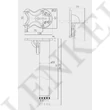 Felhajtható asztalláb 710 mm króm