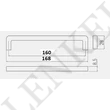BAGIO fogantyú 160 mm, csiszolt titán