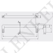 BAGIO fogantyú 160 mm, csiszolt titán