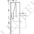 805.20.024 Ruhalift, gardróblift fekete-króm, 440-610 mm, 10 kg teherbírás