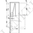 805.20.024 Ruhalift, gardróblift fekete-króm, 440-610 mm, 10 kg teherbírás