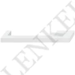Asszimetrikus bútorfogantyú  RAL 9010 fehér, furattávolság 160 v. 192 mm