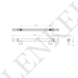 DRL fogantyú 160 mm
