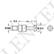Maxifix összekötő csap S35 M8 menettel, 48,5 mm csaphossz