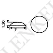 Ajtóütköző 7 mm-es (1 db= 100 ütköző) (DRE 109)