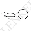Ajtóütköző 10 mm-es (1 db= 100 ütköző)  (DRE 114)