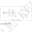 Kilökőcsappantyú, push open, tip-on inox adapterrel