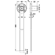 Központi konténerzár szett 600 mm-es rúddal