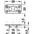 Központi konténerzár szett 600 mm-es rúddal