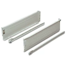 "Integra Top" részkihúzású, görgős fémfiókoldal, 117 mm-es oldalmagasság