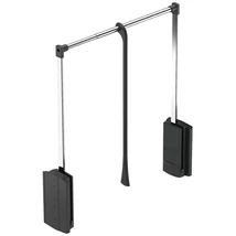 805.20.024 Ruhalift, gardróblift fekete-króm, 440-610 mm, 10 kg teherbírás