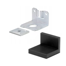 Ikea jellegű akasztó, függesztő komplett garnitúra, fekete takarósapkával