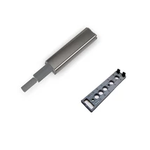 Kilökőcsappantyú, push open, tip-on inox rejtett adapterrel