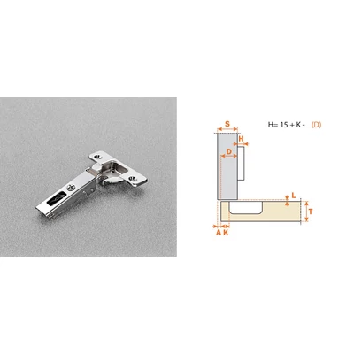 120°-os ráütődő kivetőpánt