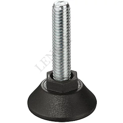 Merev szintezőláb műanyag talppal M8*30 mm
