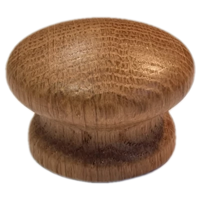 Tölgy lakkozott bútorgomb Ø44 mm