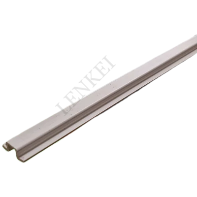 Tolóajtó vezetősín fehér, 3000 mm
